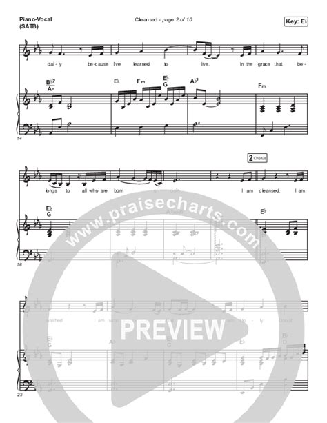 cleansed charity gayle sheet music.
